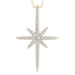 Marquise Flower Pendant with 0.30ct Diamonds – 18ct Gold (White / Yellow / Rose)