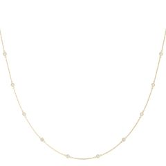 1ct F VS Diamonds by the Yard Necklace – 18ct Yellow Gold