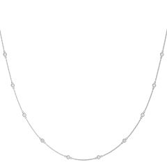1ct F VS Diamonds by the Yard Necklace – 18ct White Gold