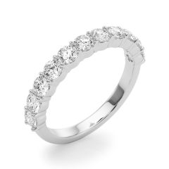 1.00ct F VS Shared-Prong Diamond Eternity Band – 18ct White Gold