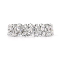 Wedding or formal diamond simulated bracelet.