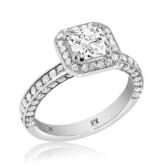 Radiant Cut & Round Brilliant cut Diamond Engagement Ring Sydney