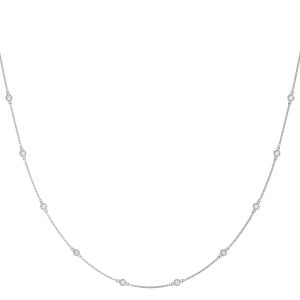 1ct F VS Diamonds by the Yard Necklace – 18ct White Gold